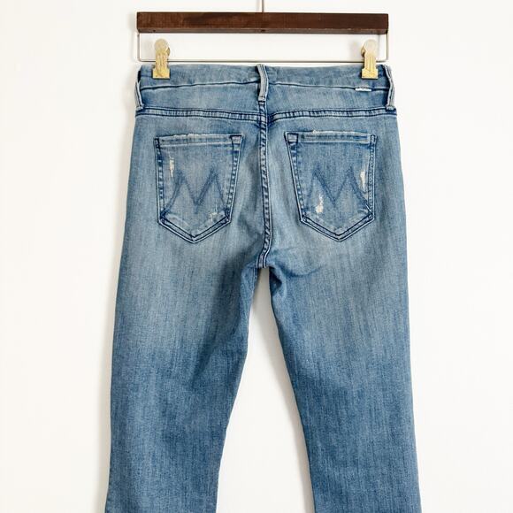 MOTHER The Looker Ankle Step Fray Jeans Where There's Smoke 26 - Picture 9 of 14